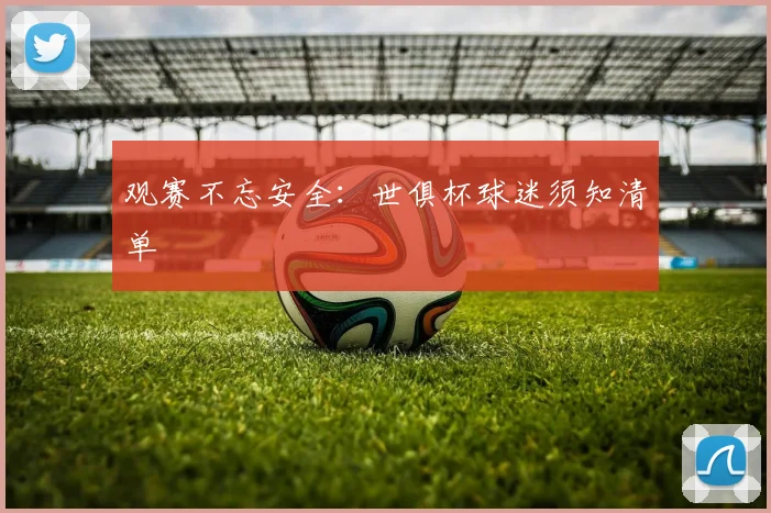 观赛不忘安全：世俱杯球迷须知清单
