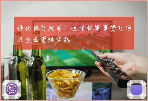 强化执行效率：世俱杯赛事赞助项目全面管理实践